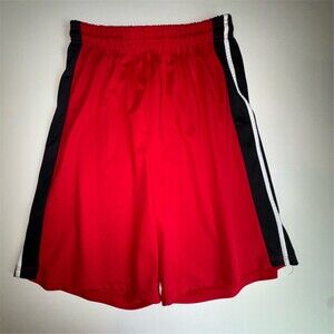 Game Gear Vintage Basketball Shorts Men's Size Large Athletic Red Stripes Y2K